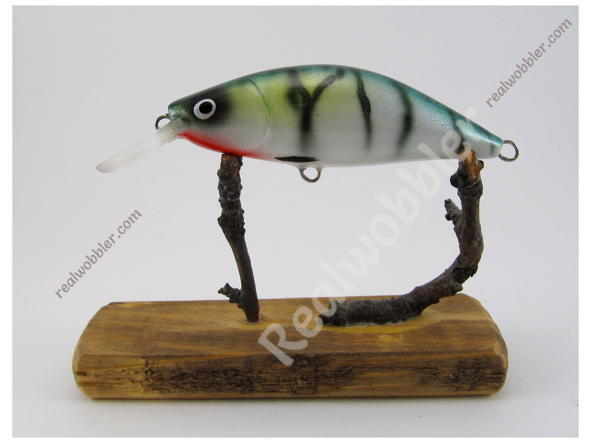 Handmade Crankbait "Retro Striped 2 Fat S 8" Handmade Crankbait "Retro Striped 2 Fat S 8"