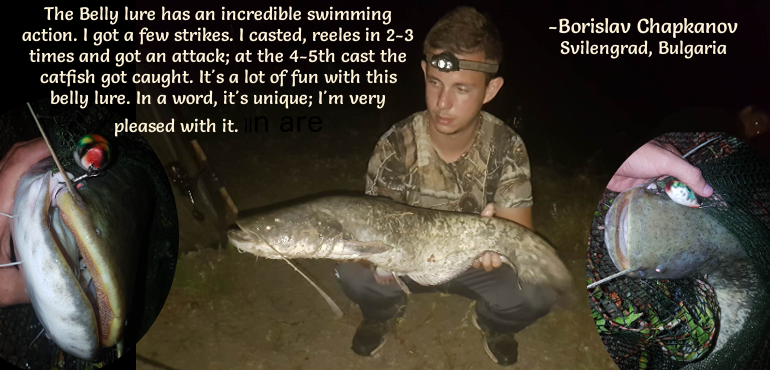 Wels Catfish on Topwater Belly Lure