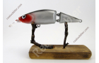 Crankbait Artesanal &quot;Retro Red Head Jointed S 10&quot;