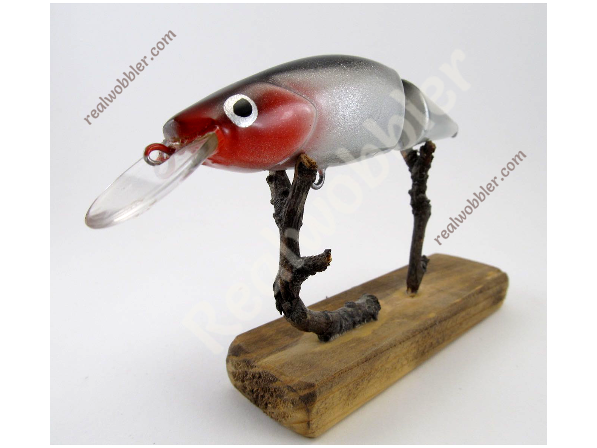 Handmade Crankbait Retro Red Head Jointed S 10