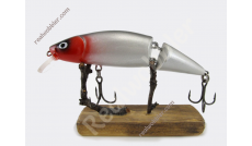 Handmade Crankbait Retro "Red Head Jointed M 12"