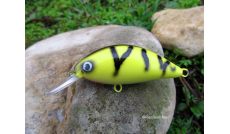 Crankbait Artesanal "Retro Perch Yellow Fat XS 6"