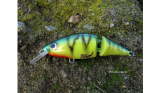 Handgemachte Wobbler "Retro Perch Jointed S 8"