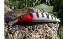 Crankbait Artesanal "Retro Red Head Zander S 9"