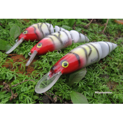 Handmade Fishing Lures "Retro Fire Cat Jointed"