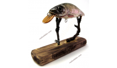 Dicker Wobbler M mit Rotfeder-Fischhaut