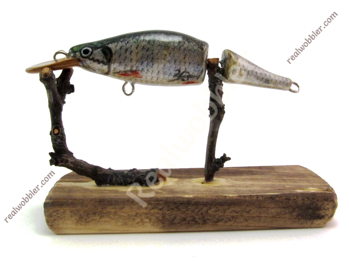 Handmade Jointed Fishing Lure with Fish Skin for Asp, Zander, Pike