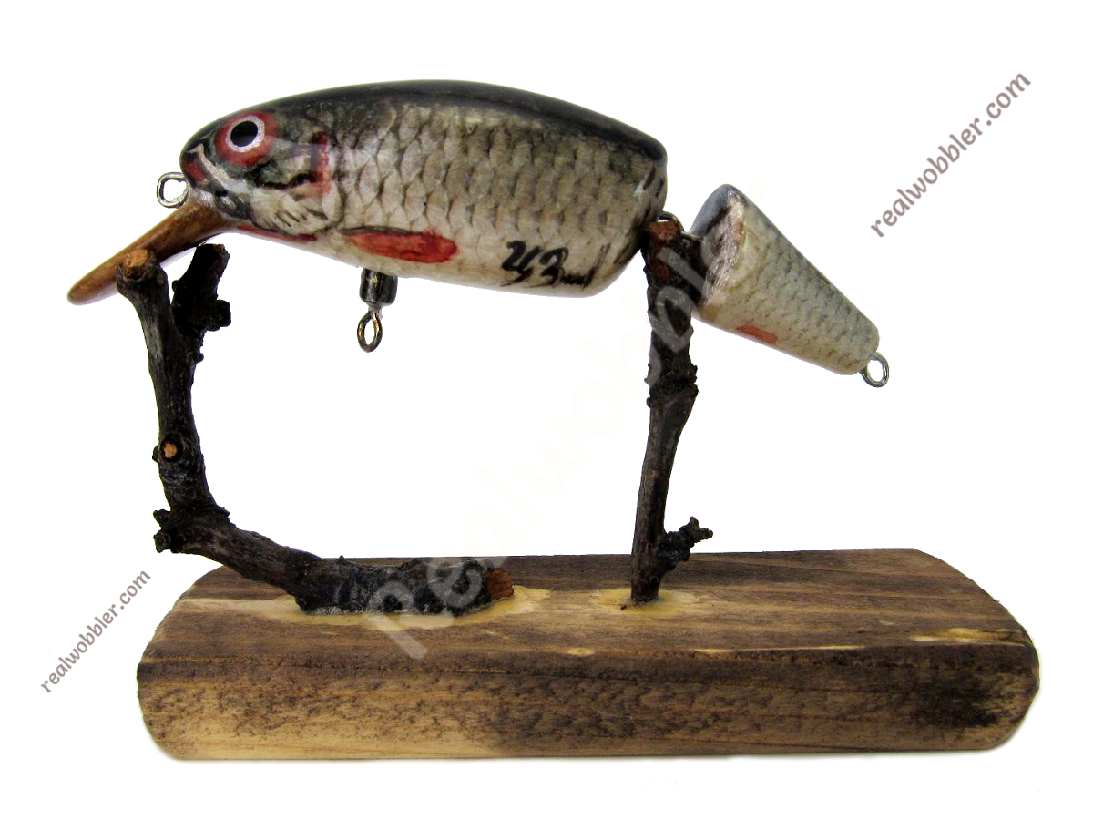 Handcrafted Wooden Catfish Lures with Real Fish Skin