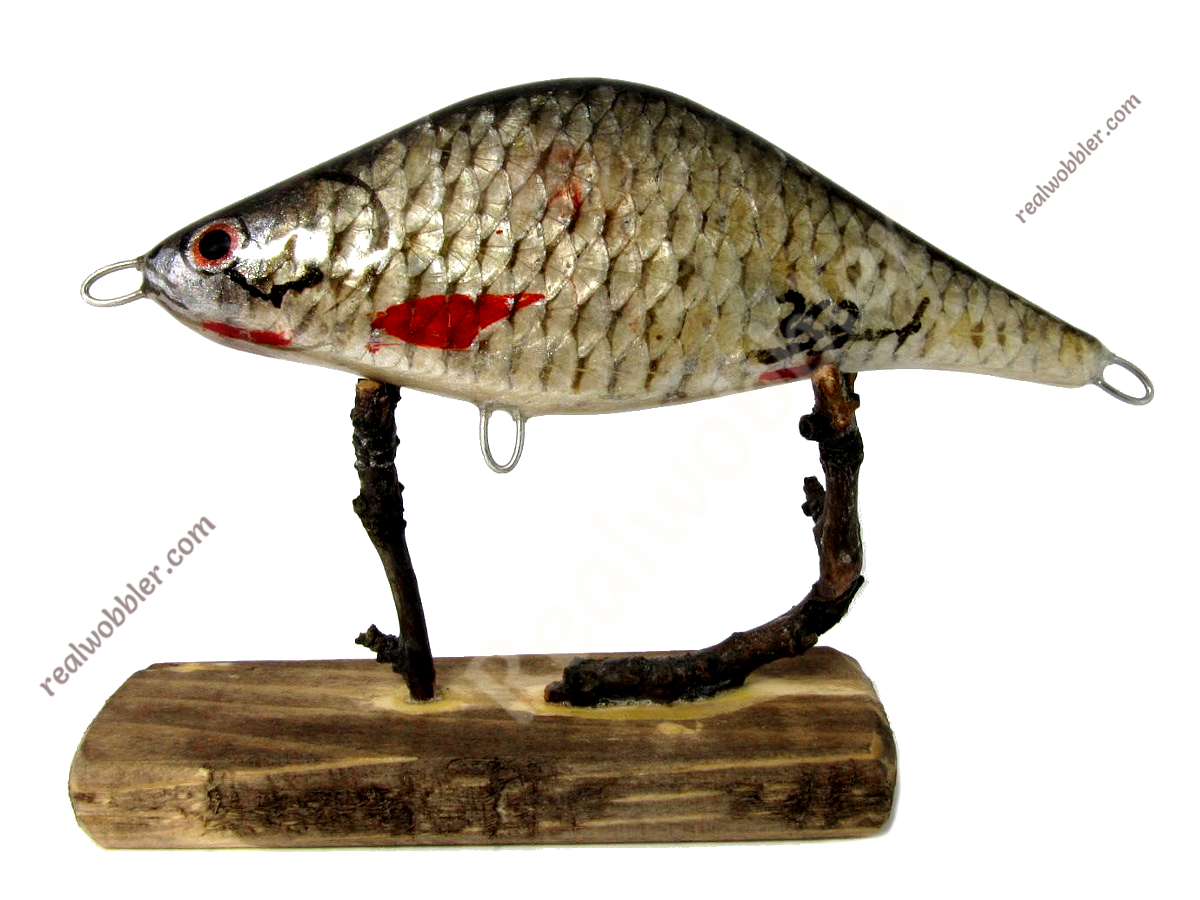 Handcrafted Wooden Fishing Jerkbaits with Real Fish Skin