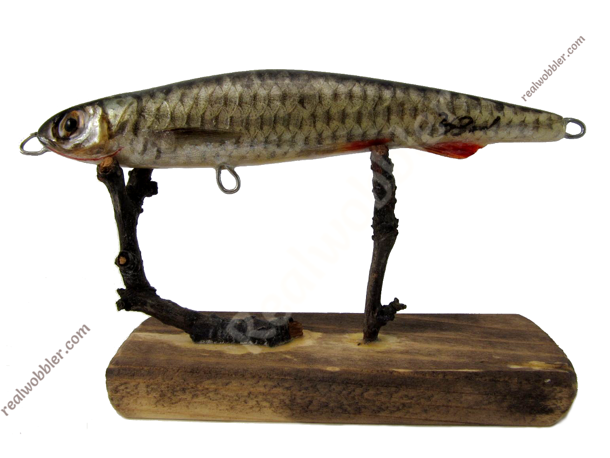 Custom Wooden Fishing Jerkbaits with Real Fish Skin, Eyes and Fins