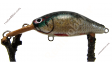 Dicker Wobbler Mini mit Rotfeder-Fischhaut