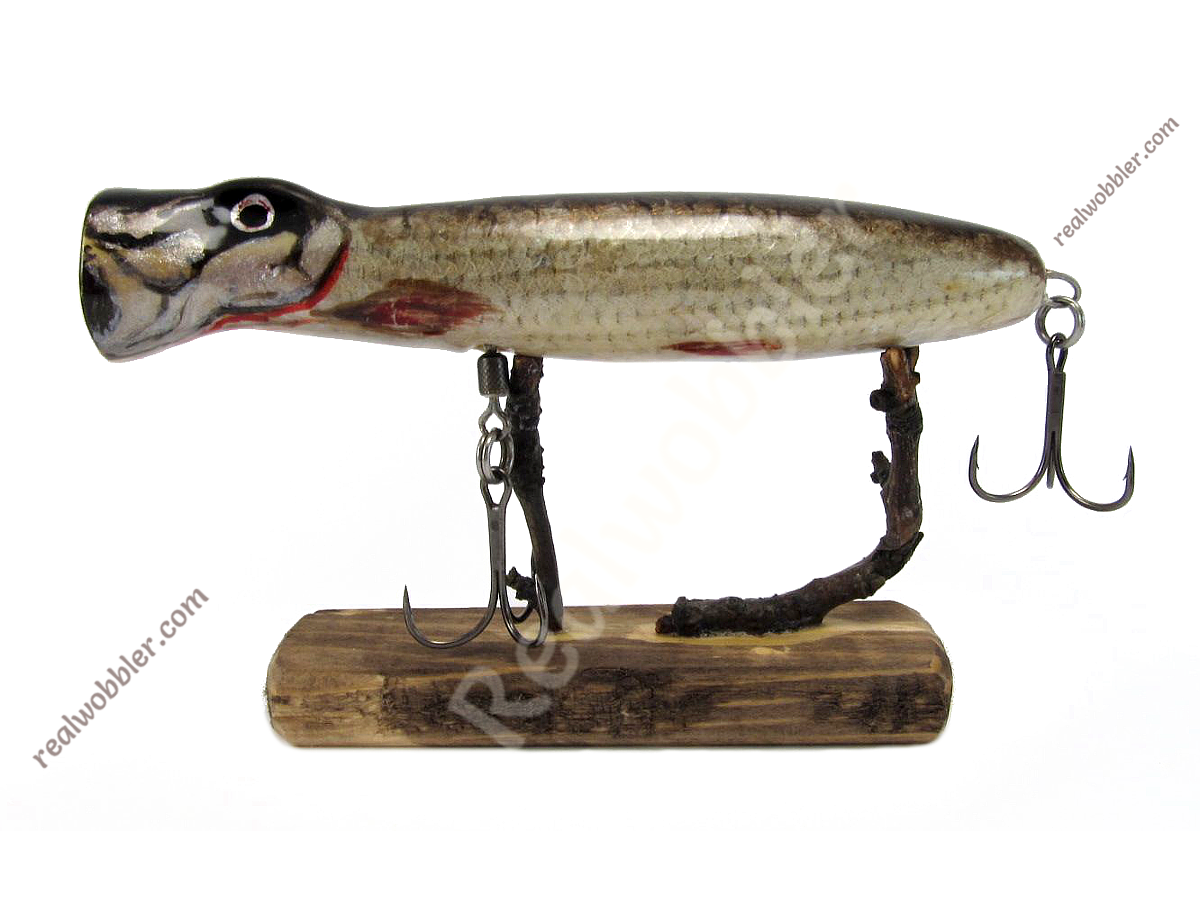 Popper Lures with Real Fish Skin for Largemouth Bass Fishing