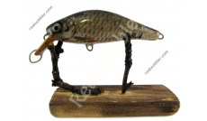 Dicker Wobbler S mit Rotfeder-Fischhaut