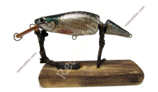 Jointed Lure S with Common Rudd Fish Skin