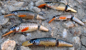 Señuelos Artesanales de Madera con Piel de Pescado- Eficaces,Duraderos