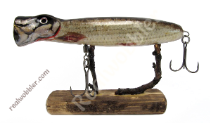 Popper Lures with Real Fish Skin for Smallmouth Bass Fishing