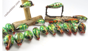Efficient Topwater Lures for Bass - Handmade from Wood