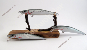 Handmade Wood Fishing Lures for Smallmouth Bass Fishing 
